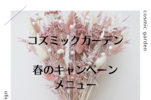 コズミックガーデン 春のキャンペーン メニュー 31～5３１まで